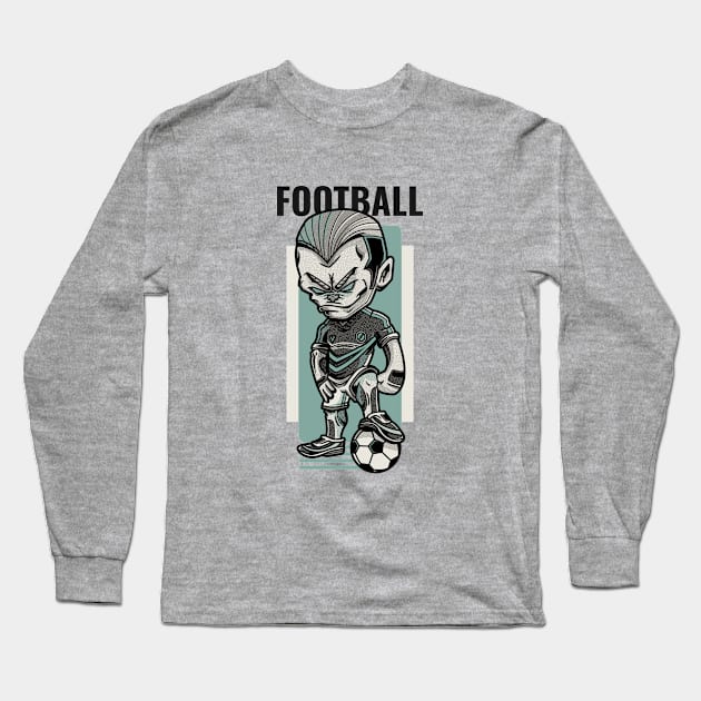 Football Player Long Sleeve T-Shirt by Araf Color